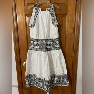 Ann Taylor Black and White Summer Dress